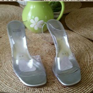 3.5 clear heel sandals
